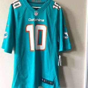 Men's Nike Tyreek Hill Aqua Miami Dolphins Game Jersey- NWT